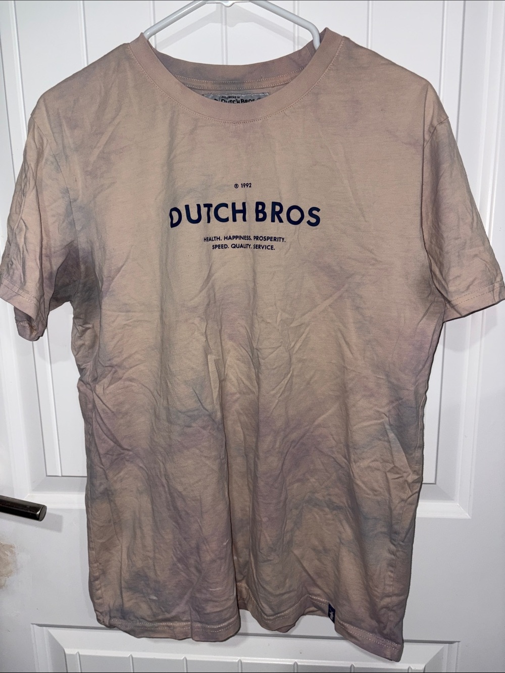Dutch Bros Beige Short-Sleeve Logo Tee
